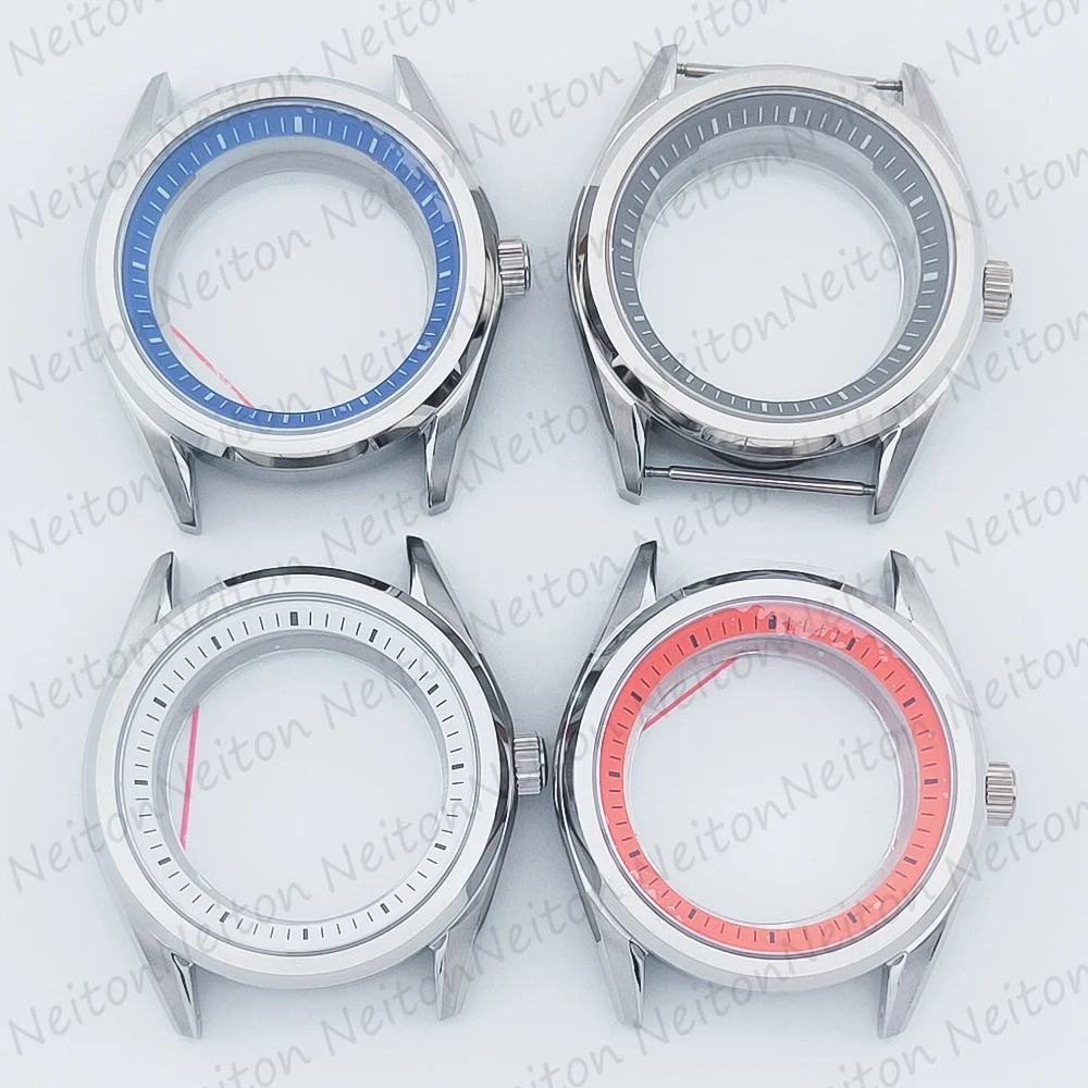 

Neiton 40mm Sapphire Glass For Men Watch Case Fit NH35 NH36 NH34 Movement Waterproof Stainless Steel Watch Accessories
