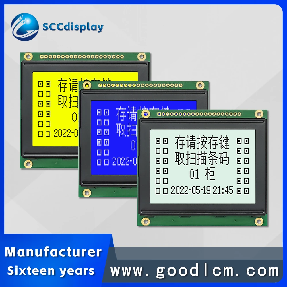 modulo-de-display-lcd-12864-com-porta-serial-paralela-jxd12864bf-st7920-biblioteca-de-caracteres-chineses-tipo-matriz-de-pontos-128-64