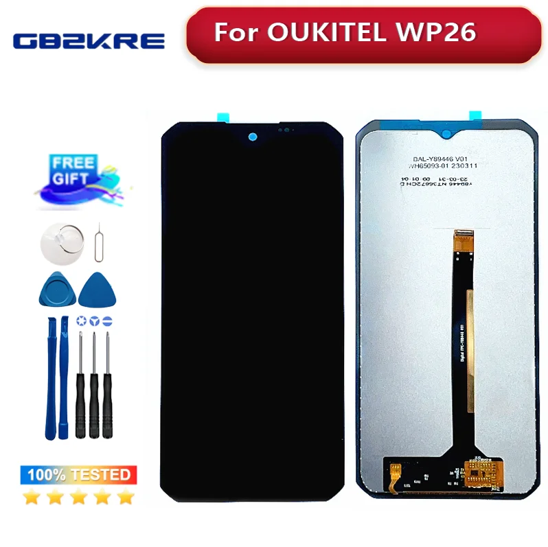 Original For OUKITEL WP26 LCD Display Touch Screen Digitizer Assembly 100% New OUKITEL WP26 LCD +Touch Digitizer