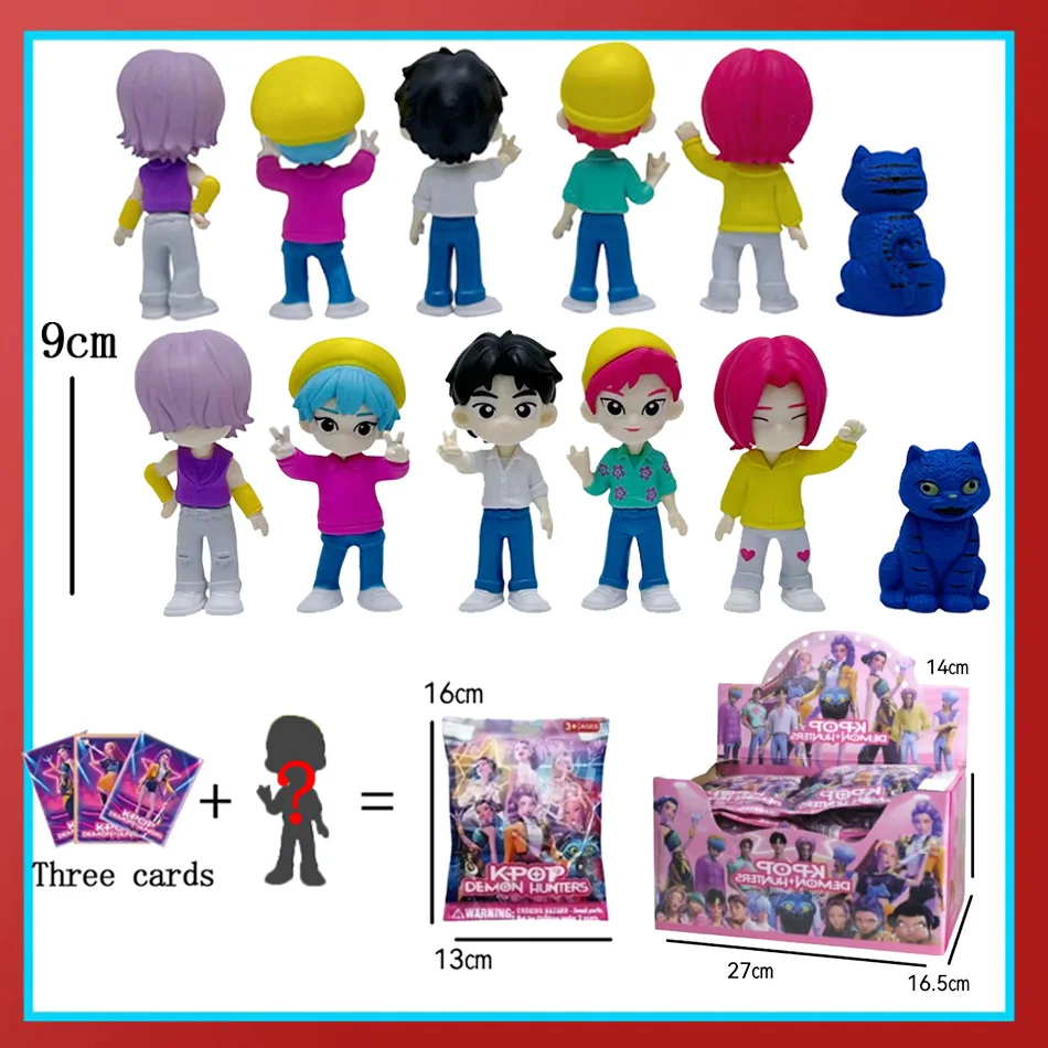 

South Korea Anime Kpop Demon Hunters Mystery Box Disassembly Fun Figure Collectible Doll Model Desk Decoration Birthday Gift