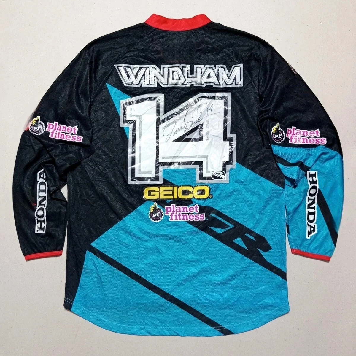 

Honda Printed Pattern Off-road Motorcycle Jersey Long Sleeve T-Shirt Breathable Quick Drying Mountain Bike Racing Sport Top