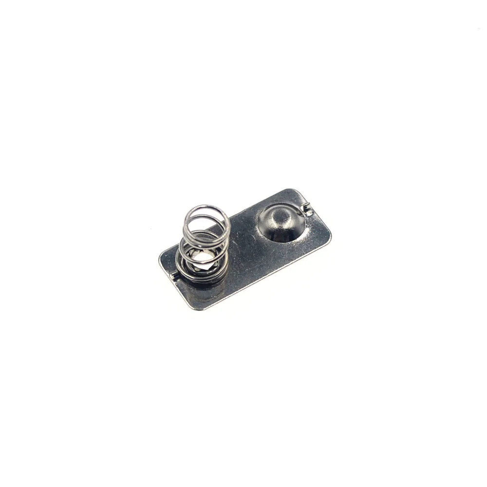 10pcs/ 19x9mm - + Replacement Metal Batteries Spring Contact Plate Silver Semicircle For AA AAA Battery case