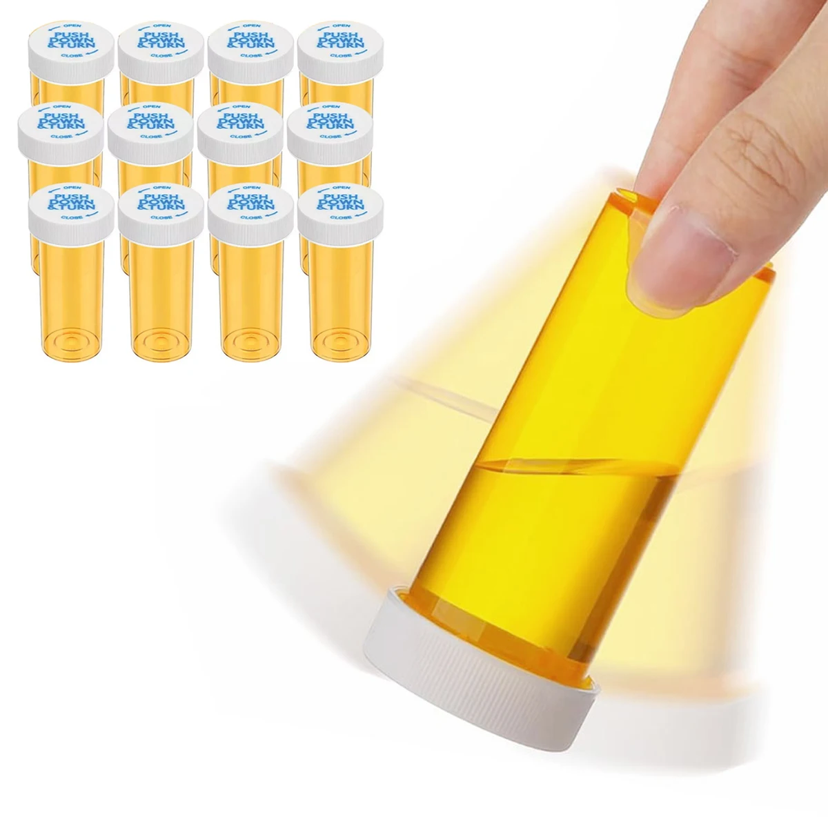 12/20Pcs 6/8 Dram 알약 병 의학 병 투명 휴대용 캐리어 여행 의학 저장 태블릿 스토어 컨테이너 약병