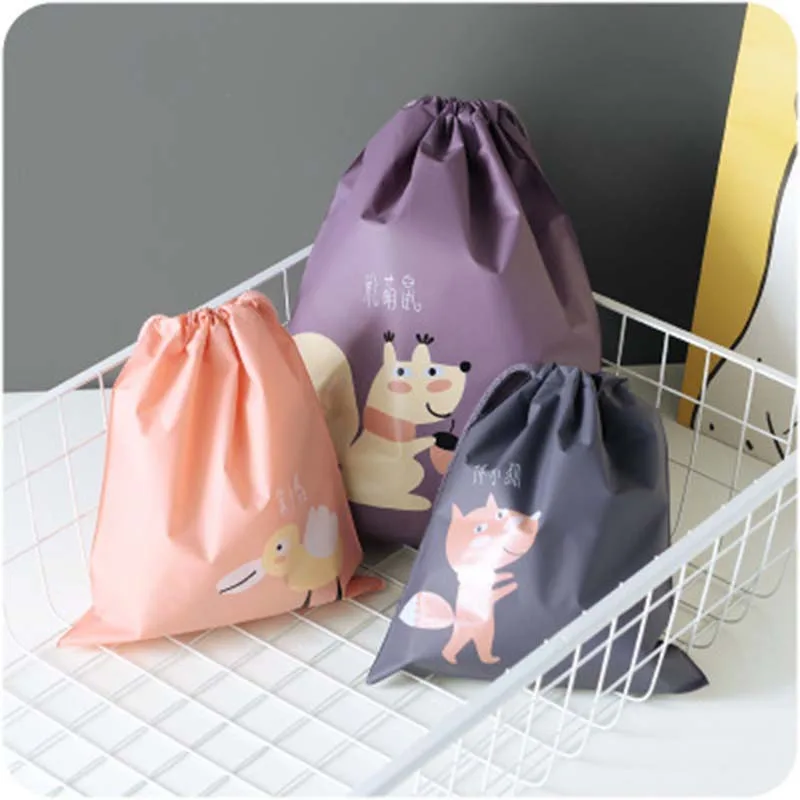 1PC Waterproof Drawstring Underwear Shoes Bag Bunny Pouch Travel cosmetic Storage Bags Sundries Organizer For Cloth Bag