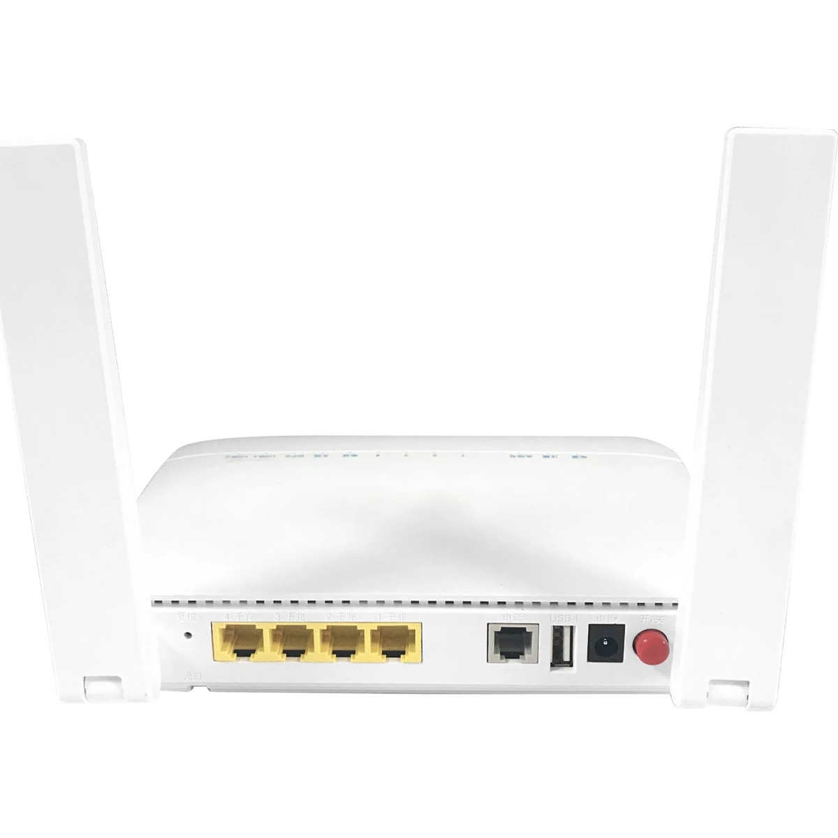 Imagem -05 - Gpon Onu Dual Band Wifi 5dbi Antena 2.4g 5g ac Wifi 4ge Lan Port Fibra Modem Versão Chinesa F6610m