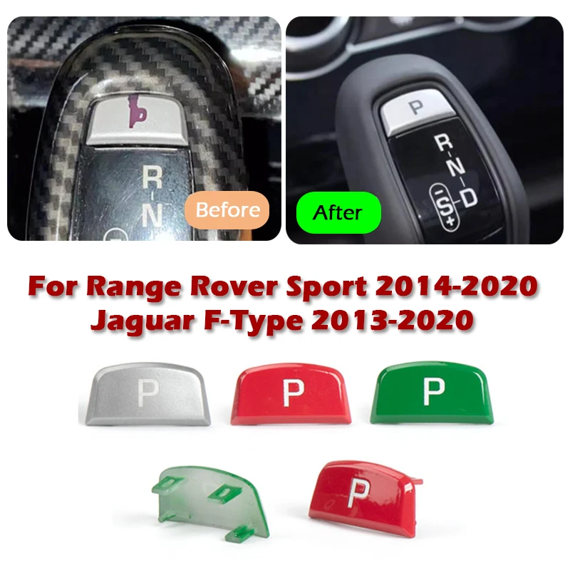 Gear Shift Knob Parking Button Cap for Range Rover Sport L494 Gear Shifter Lever Head P Key Replacement for Jaguar F TYPE X152