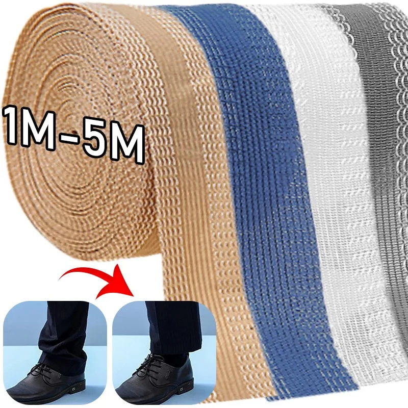 

Sticky Pants Hem Stickers Simple Lightweight Rolled Trousers Patch Self Adhesive Trouser Leg Tape Polyester Garment Accessories