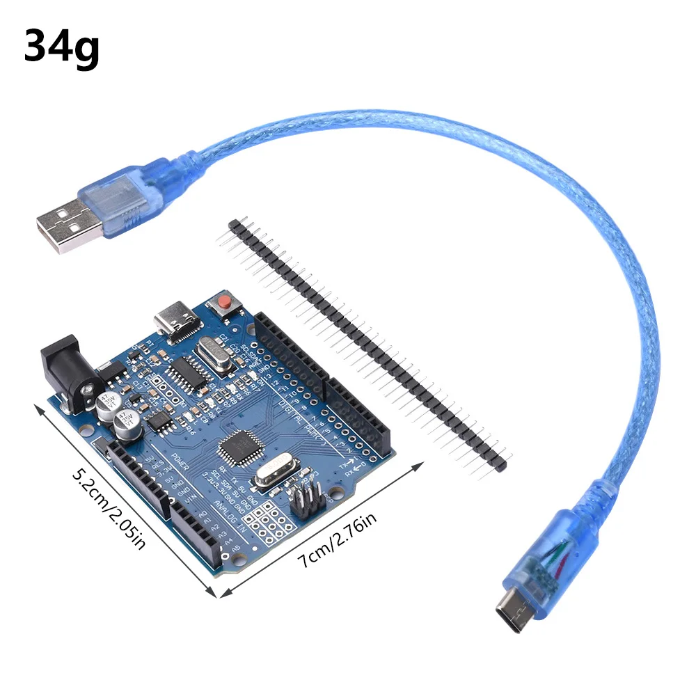 ATmega328P R3 Development Board TYPE-C Type-B CH340 CH340G Microcontroller Board For Arduino Compatible For UNO With Data Cable