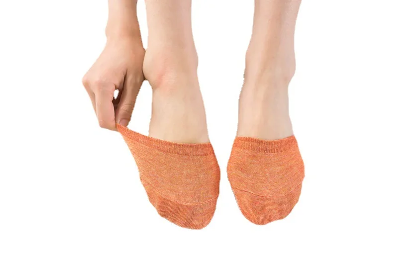 1pr Socks Women's Half Front Sole Socks Thin and Comfortable Socks Closed-Toe Slippers Invisible Toe Half Socks