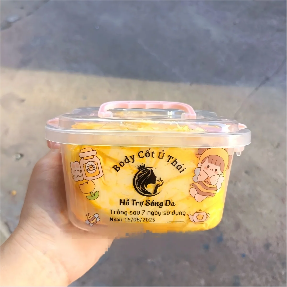 500g Thai Body Whitening Cream - Skin Brightening & Moisturizing, Natural Body Côt U Thai for All Skin Types