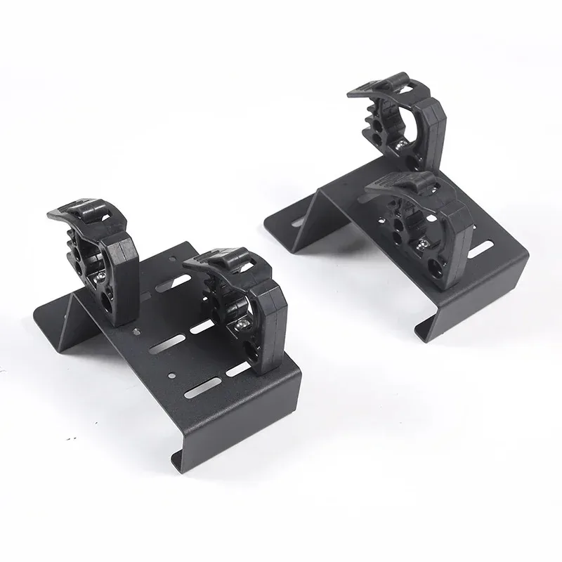 For Ford Maverick 2022-2026 Carbon Steel Black Car Back Tailgate Cargo Box Sidebar Tool Fixed Bracket Trim Car Accessories