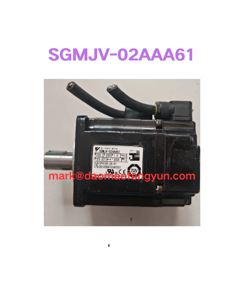 

SGMJV-02AAA61 Second hand servo motor test OK