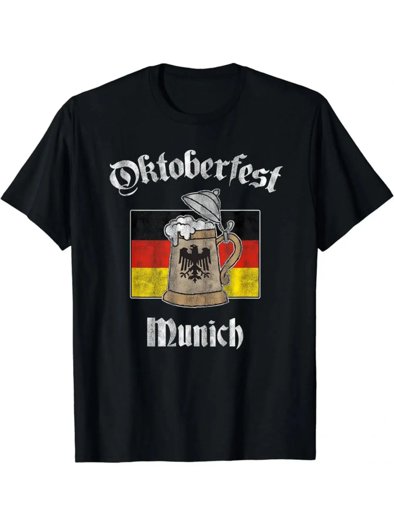 200GSM القطن الثقيل المتضخم التي شيرت عيد الميلاد 2026 تصميم للجنسين قصيرة الأكمام جولة الرقبة المحملة عارضة هدية عيد الميلاد #1