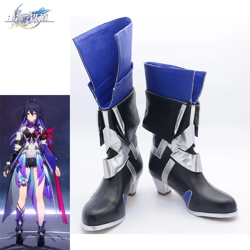 

Game Honkai Star Rail Cosplay Seele Shoes Long Straight Boots High Heels Anime Clothing Accessory Halloween Carnival Suit Woman