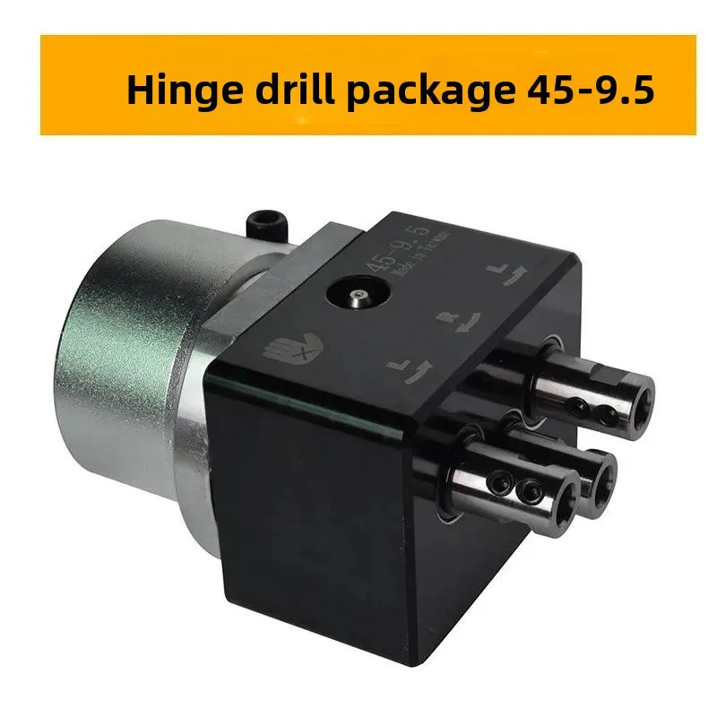 Hinge Drilling Head, Woodworking Multi Spindle Drill Jig for Cabinet Hinge Hole Boring, Hinge Drill Bit Set