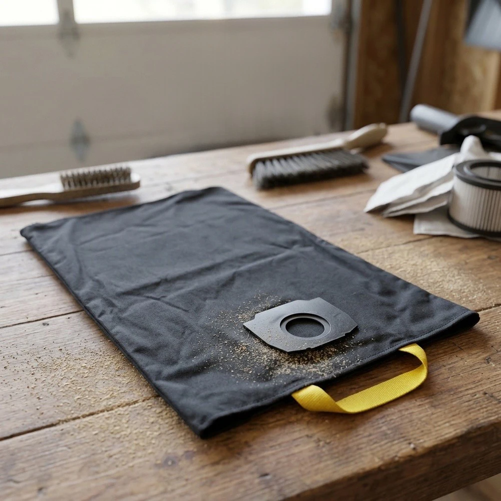 Compatible Reusable Canvas Dust Bag For Kärcher WD4, WD5 & WD6, Washable Vacuum Spare Bag For Workshop Cleaning