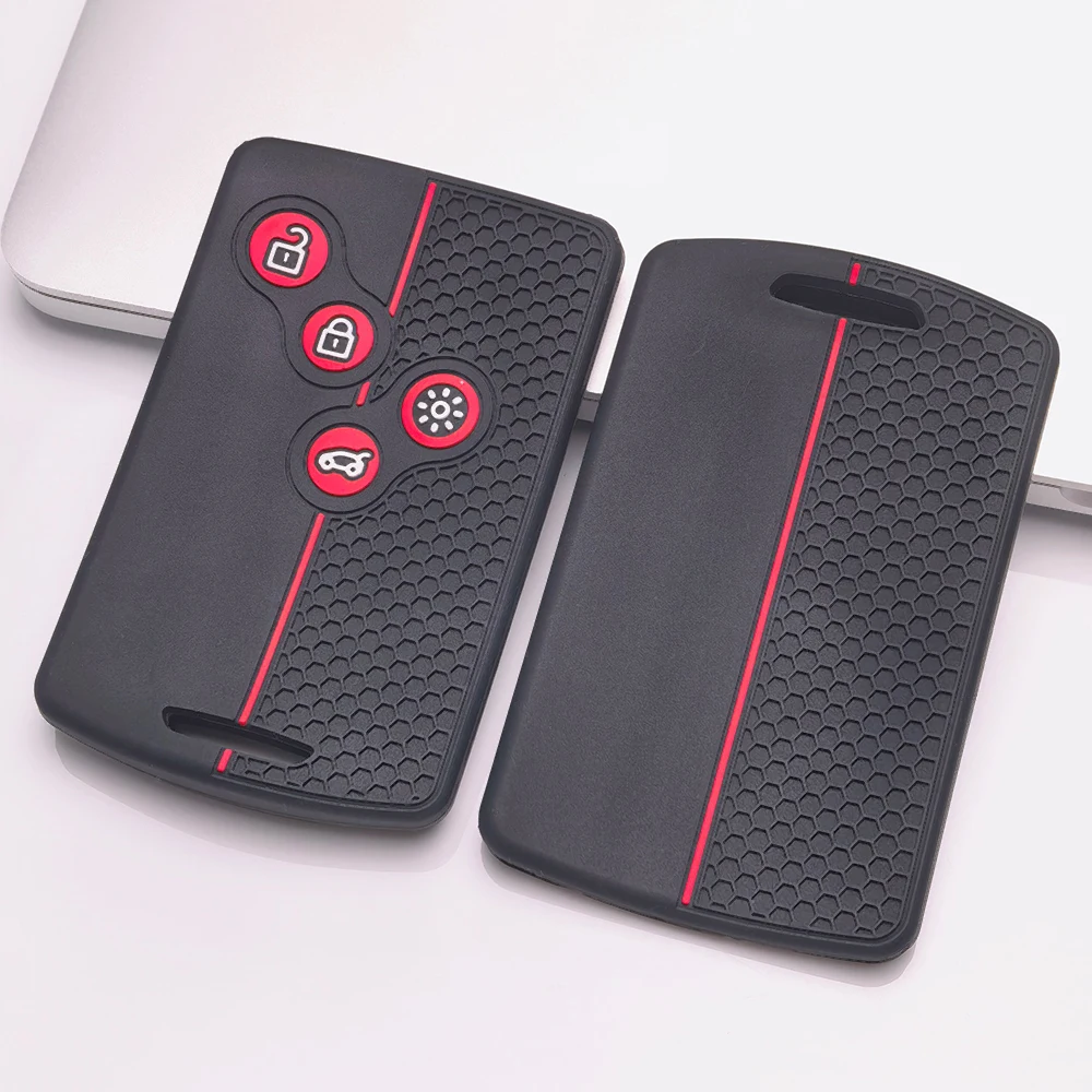 Key Fob Cover for For Renault Zoe Captur Clio 5 Arkana Megane 4 Scenic Espace Kadjar 4 Anti-Scratch Shockproof Soft Grip