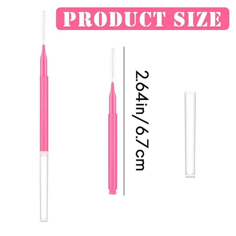 

Bulk Pack Of 150 Mini Eyebrow Spoolie Brushes With Caps, Ideal For Brow Lamination And Lash Lift