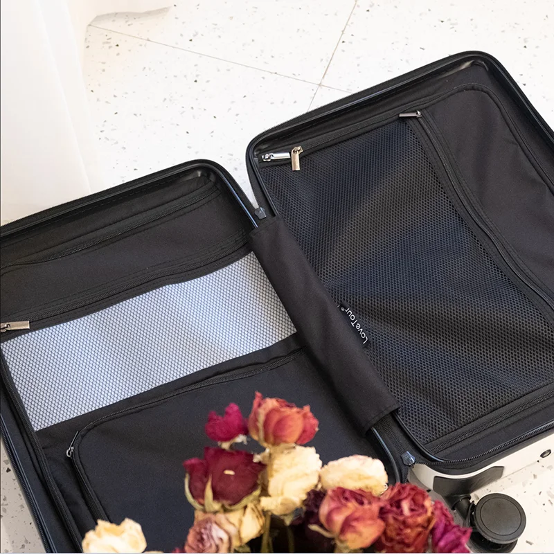 Silent pull rod luggage female network red new travel box Student password box 20 inches small light boarding suitcase