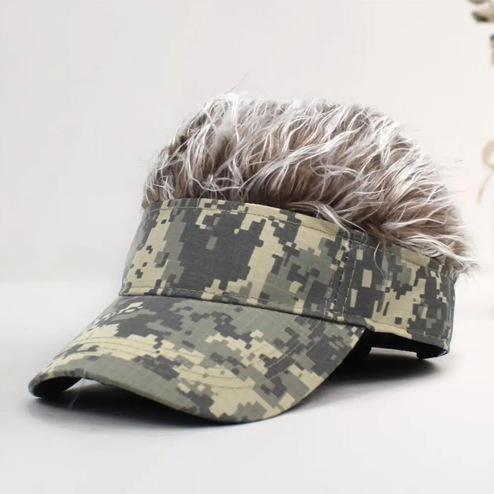 Peluca exquisita con visera para hombres y mujeres, gorro de peluca ajustable, gorra de calle, Moda de Primavera