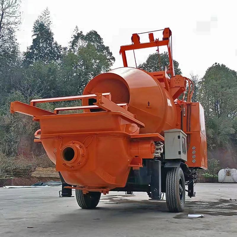 Long-distance Pumping Capability Concrete Trailer Pump Long-lasting Core Components Diesel Concrete Pump
