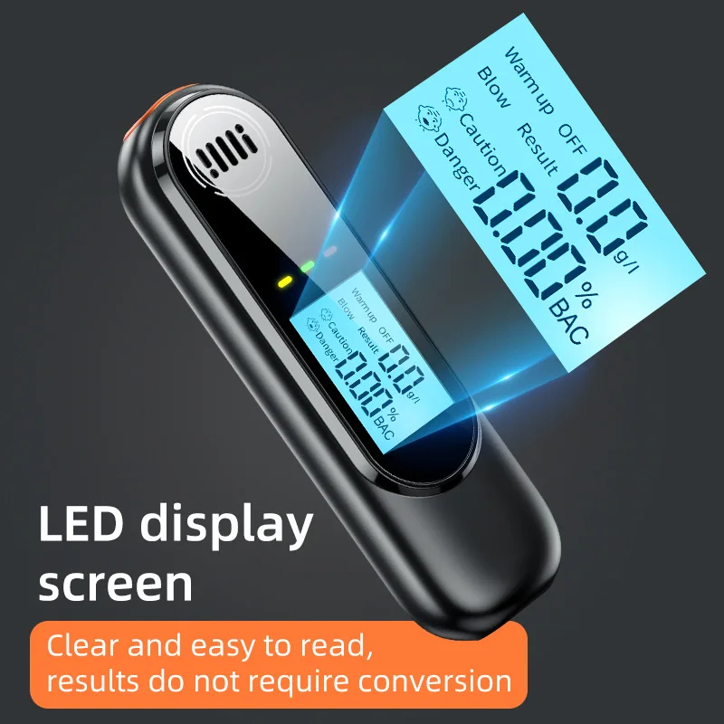جديد LED عرض التلقائي جهاز اختبار شرب الكحوليات المهنية جهاز اختبار شرب الكحوليات التنفس قابلة للشحن أدوات اختبار الكحول الكحول