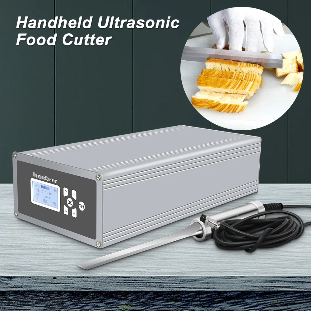 Ultrasonic Food Cutter Knife Ultrasonic Multifunctional Hand-held Cutter 28KHZ 50W