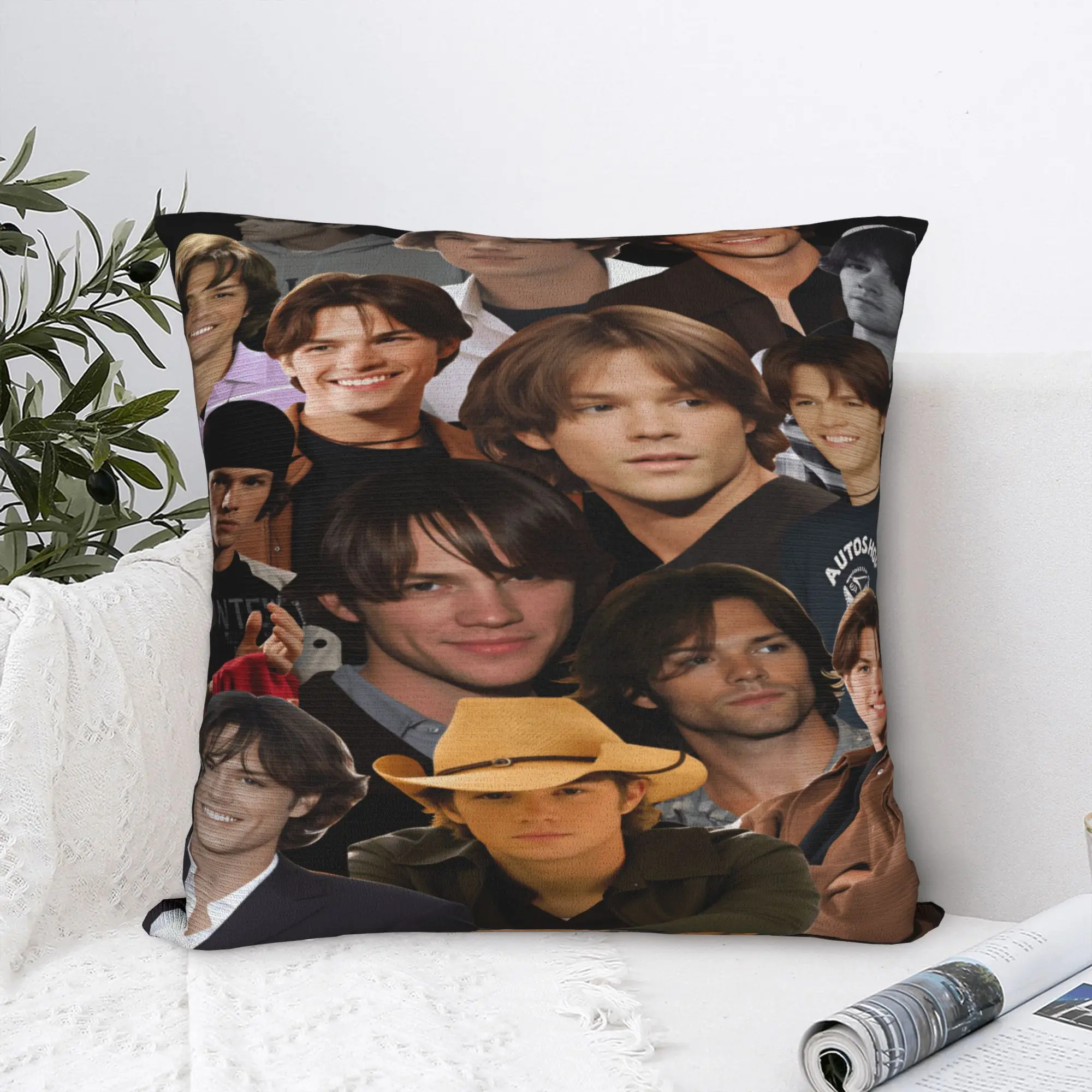 Sam Winchester Supernatural Pillow Case  Print Pillow Cover Cute Funny Cushion Cover For Sofa Couch Bed Living Room