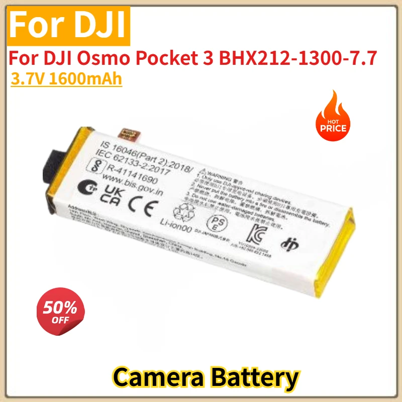 

BHX212-1300-7.7 High Quality Camera Battery 3.7V 1300mAh For DJI Osmo Pocket 3 Brand New Replacement Battery