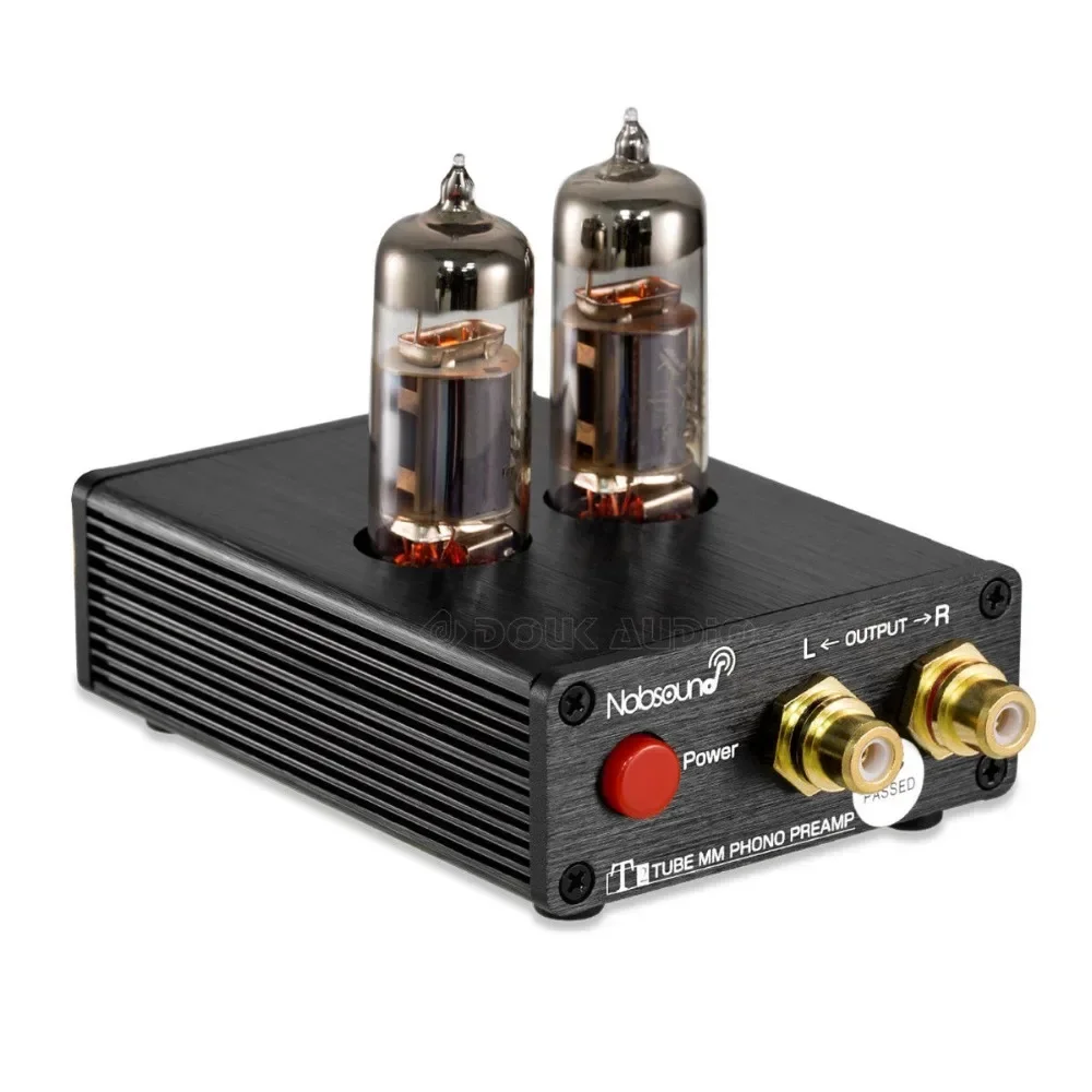 Douk Audio HiFi Vacuum 6J5 Tube MM Phono Preamp Stereo Mini Turntable Phonograph Preamplifier For Vinyl Record Player