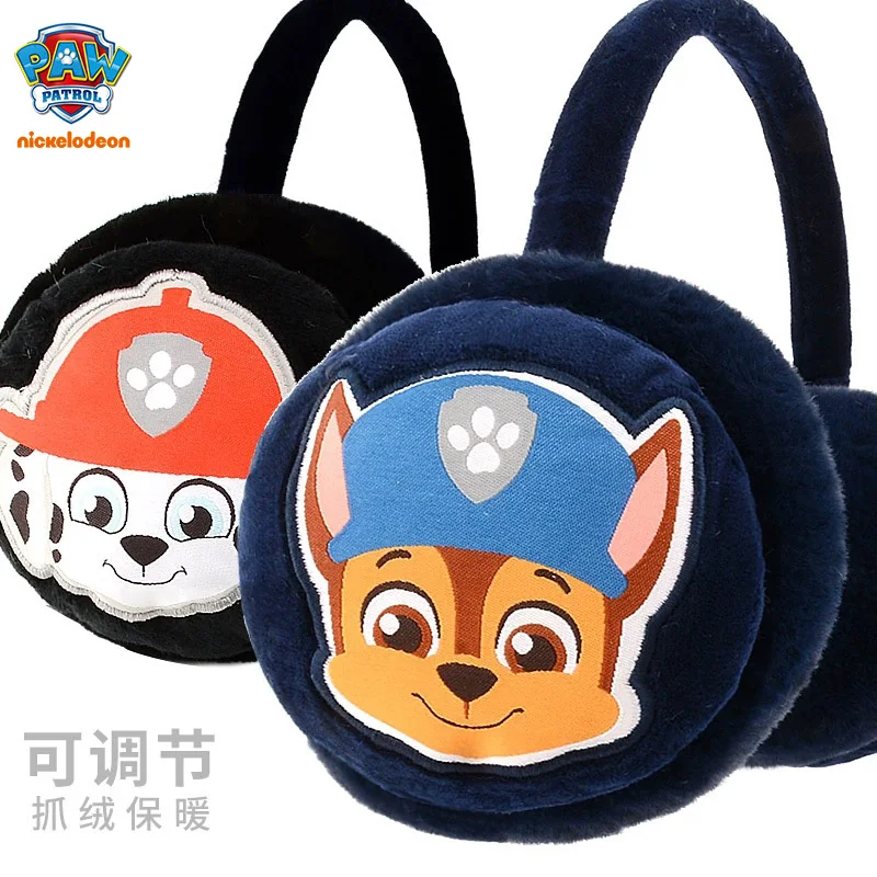 Hot Genuine Paw Patrol Skye Chase Winter Earmuff Gloves Plush Ear Warmth Stuffed Mittens Boy Girl Kids Children Christmas gift