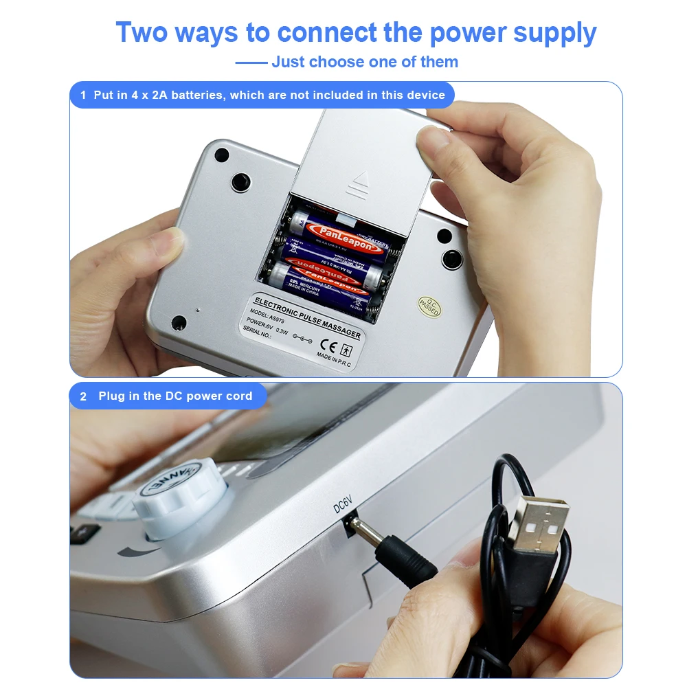 Máquina de terapia Tens Massageador de pulso elétrico EMS Estimulador muscular Emagrecimento Mioestimulador Aparelho terapêutico Massageador