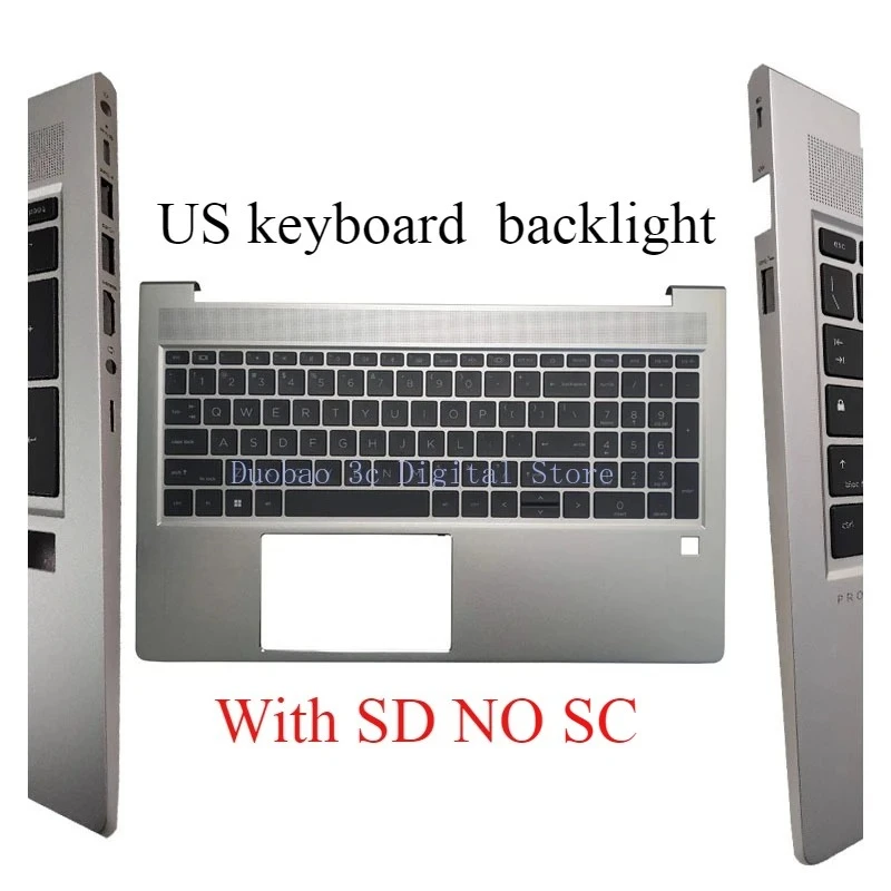 New SP UK LA GR US Laptop Palm Pad Keyboard For HP Probook 450 G9 455 G9 450 G8 455 G8 Host Cover Keyboard N01933/N01934-001 view 6