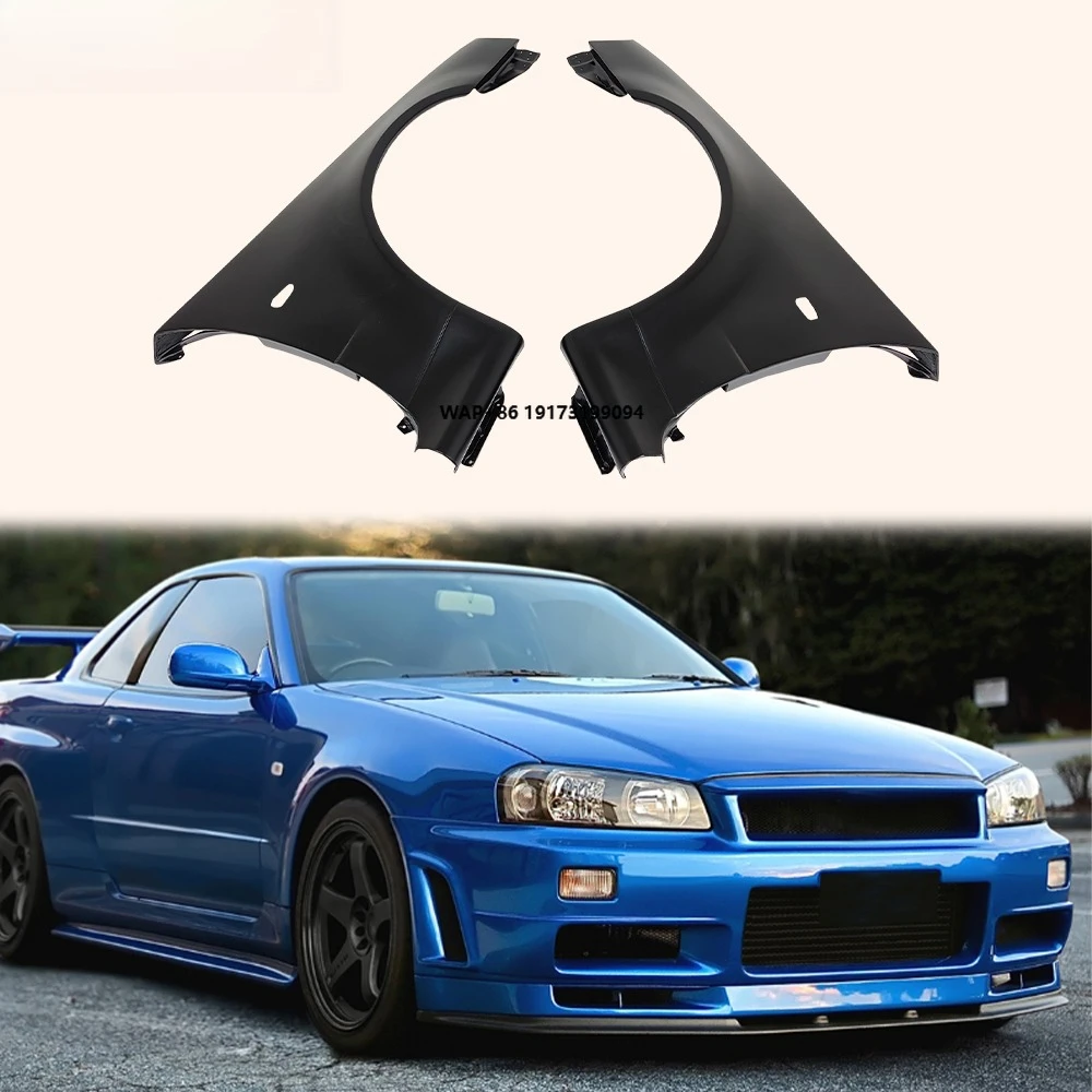 

For Skyline R34 GTR ZT Type Front Fender Fiberglass Pair (Can Fitted GTT)