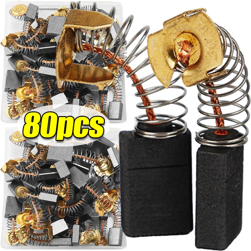 

Replacement Carbon Brushes Set Electric Motor Carbon Brush Assorted Kits for Angle Grinder Drill Electric Hammer Power Tools