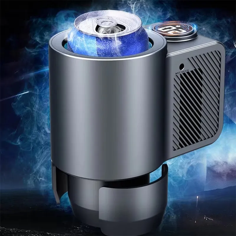 Smart 2 in 1 Car Heating Cooling Cup for Coffee Miik Drinks Electric Beverage Warmer Cooler Holder Travel Mini Car Refrigerator view 5