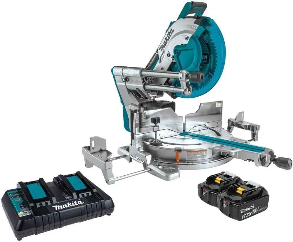 

Makita XSL08PT 18V x2 LXT Lithium-Ion (36V) Brushless Cordless 12" Dual-Bevel Sliding Compound Miter Saw Kit, AWS Capable