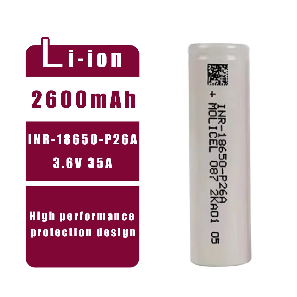 140pcs/lot Victpower Rechargeable 18650 P26A Battery 2600mAh 3.6v Li-ion Electric Scooter Cylindrical Lithium Ion Batteries