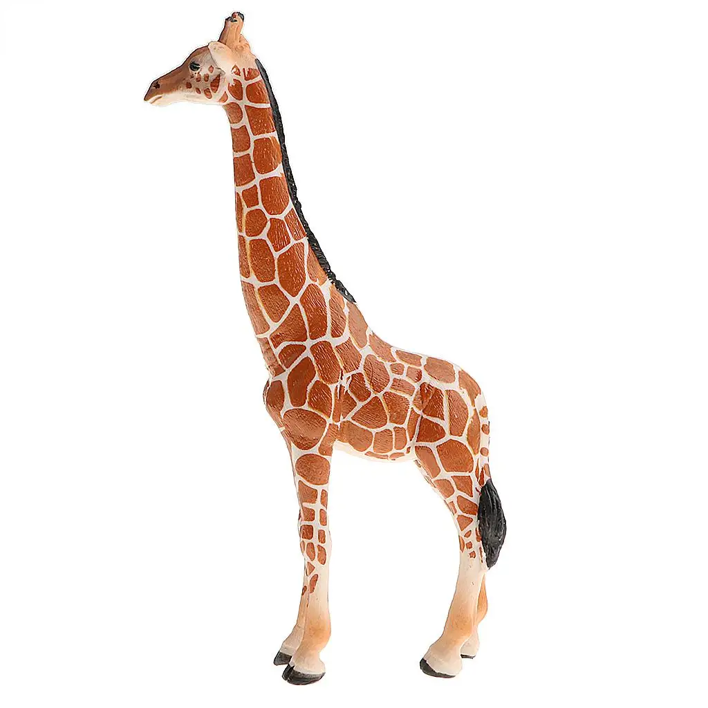 Pvc girafa figura para crianças, modelo animal, decoração home