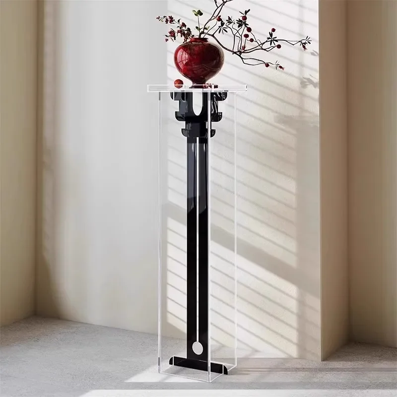 

Acrylic Chinese flower stand Zen porch floor