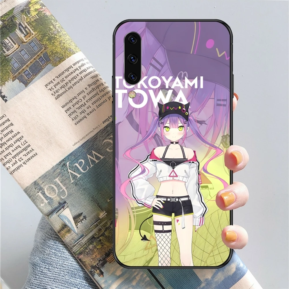 Coque de téléphone portable souple noire pour Samsung Note, 9, 10, 20, Plus, Pro, Ultra, J6, J5, J7, J8, Anime, Tokoyami, Towa