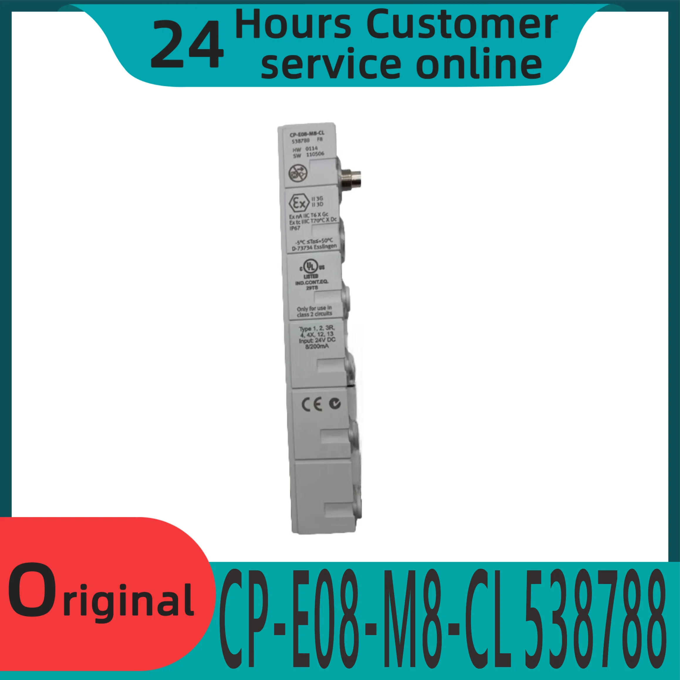 

Совершенно новый оригинальный модуль CP-E08-M8-CL 538788 CPV10/14-VI-BG-RW 162557