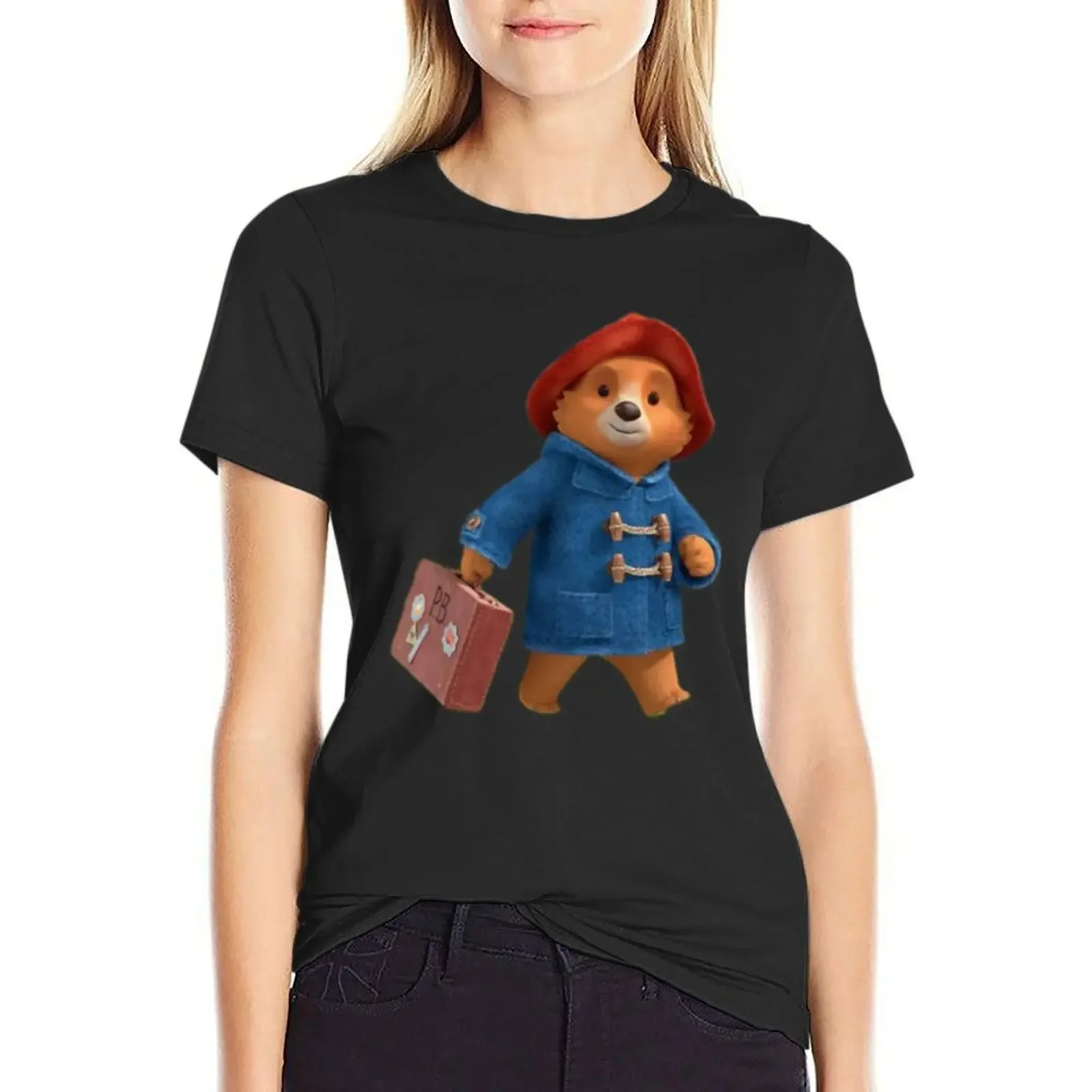 paddington bear (5) T-shirt Short sleeve tee cute clothes workout shirts for Women