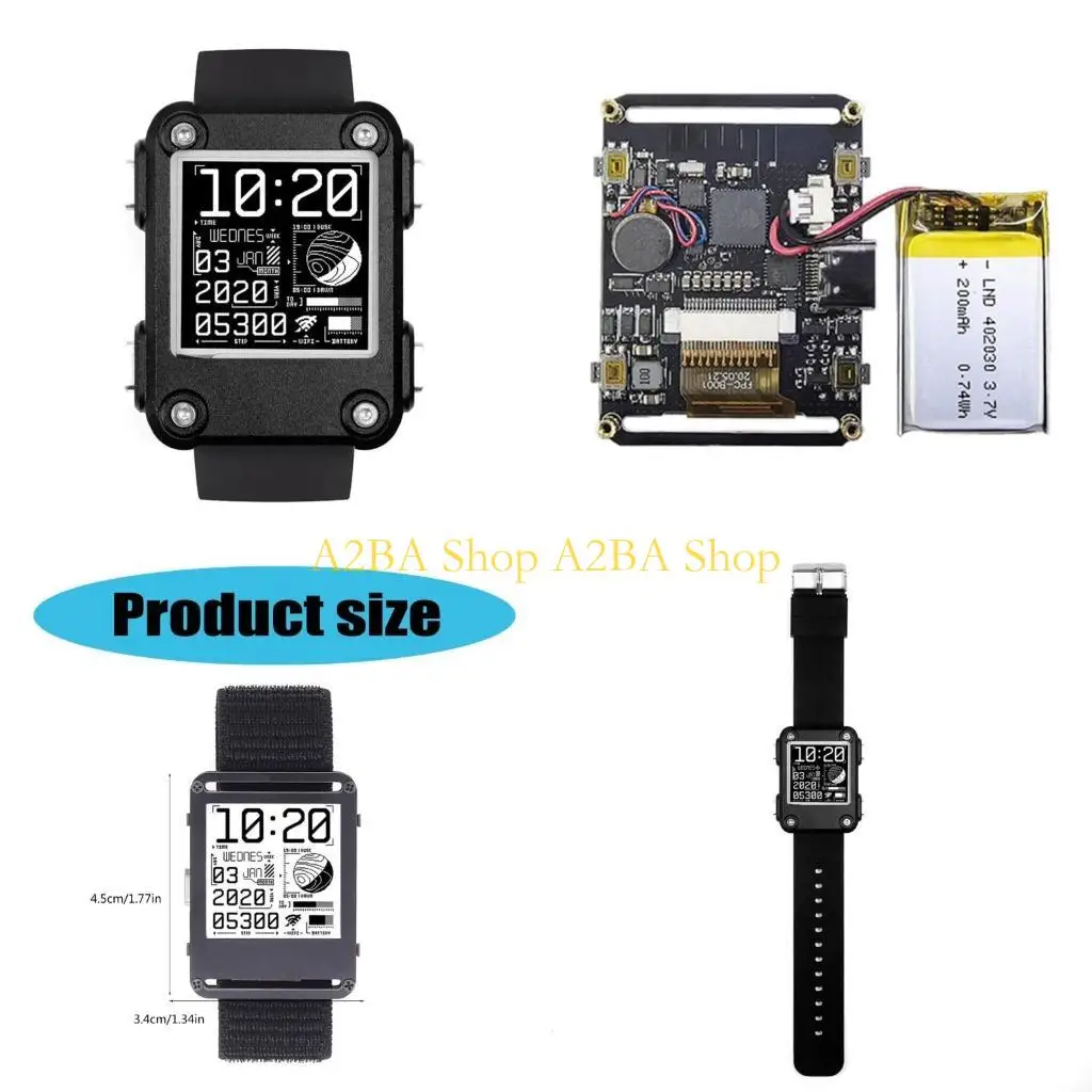 

A2BA Watchy 2.0 Open Source ePaper Smartwatch Support WiFi Connection