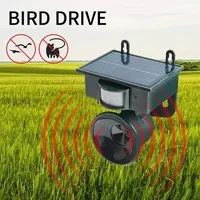 Outdoor Ultrasonic Solar Pest Repeller Effective Bird Deer Cat Dog and Mouse Deterrent Solar-Powered Outdoor Pest Control Tools