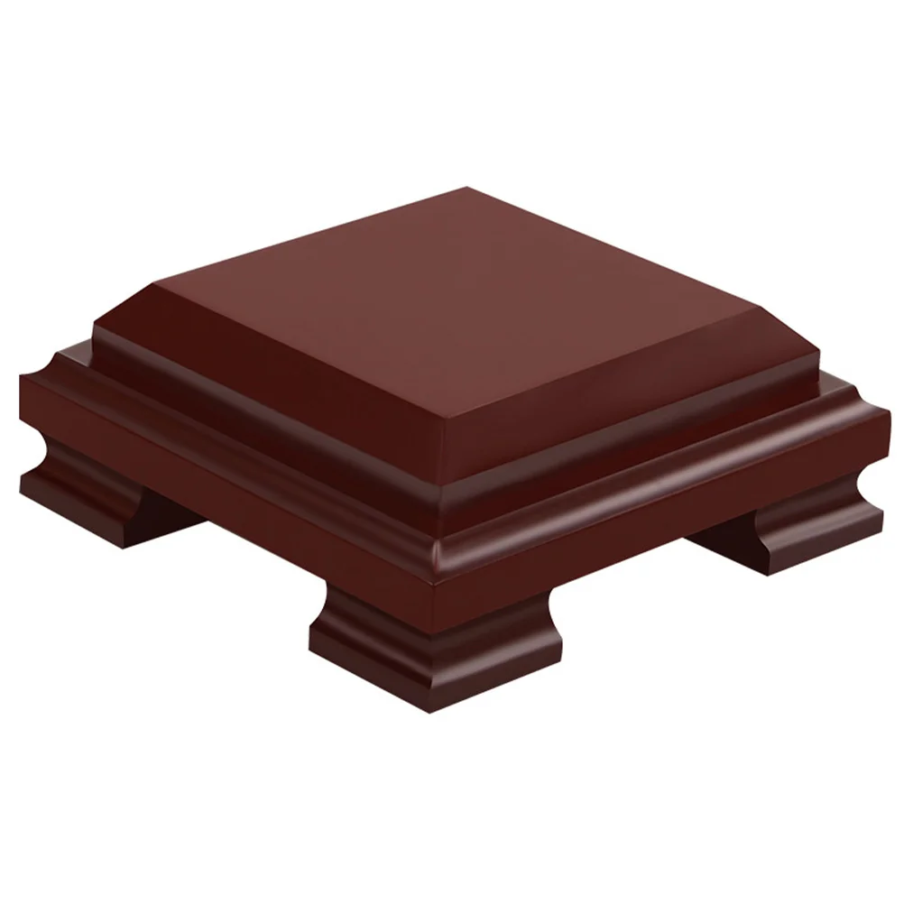 

Wooden Plant Riser Stand Stable and Firm Display Stand for Vases Handicrafts Decor Wooden Square Display Base Wood Base