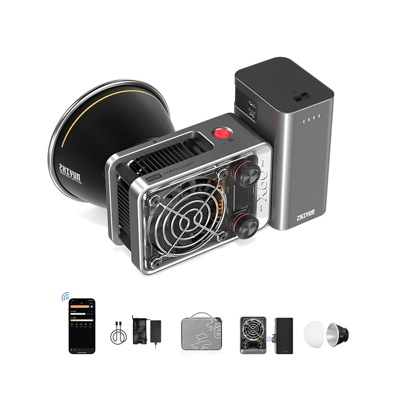 

ZHIYUN MOLUS X60 Bicolor Combo 60W LED Video Light Pocket COB Photography Fill Light Portable Photography Lighting Video