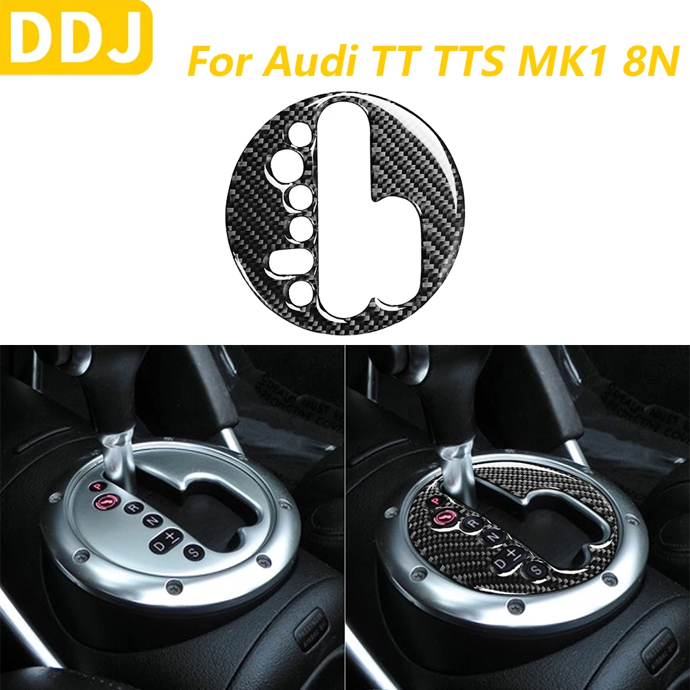 

For Audi TT TTS MK1 8N 2001-2006 Carbon Fiber Automatic Gear Shift Panel Trim Cover Car Accessories Interior Decoration Sticker