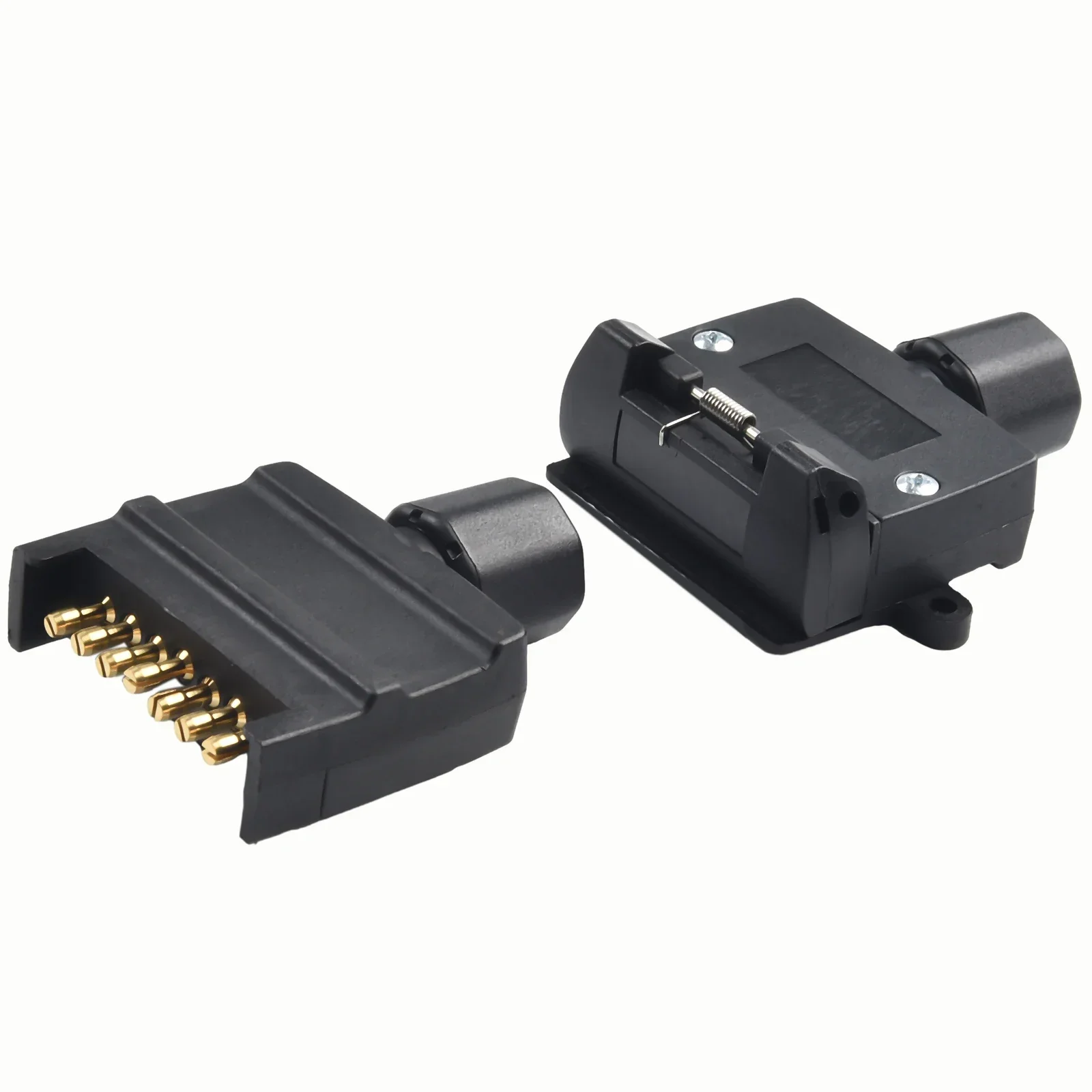 7 Pin Car Flat Trailer Male Connector Female Socket Set Caravan Boat Adaptor Connector Vehicle Parts & Accessories