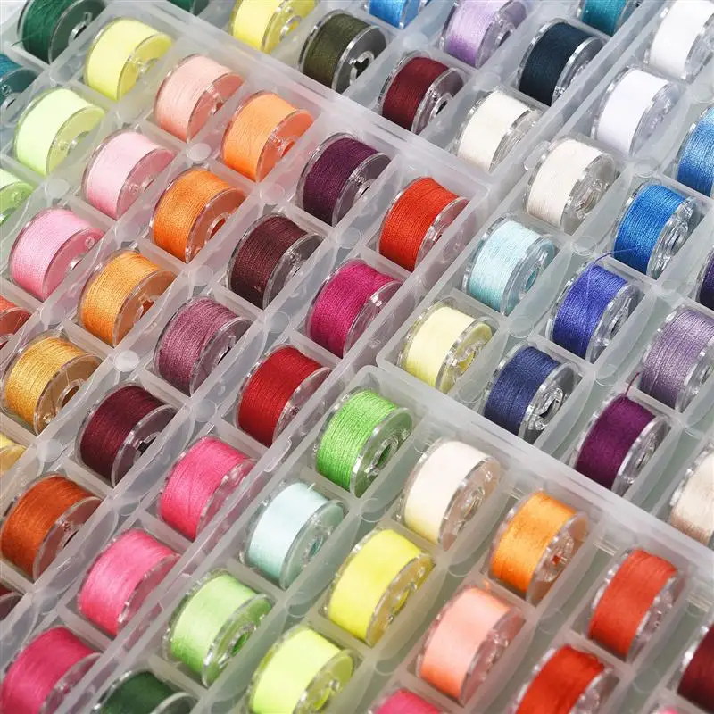 Sewing Bobbins Box Set Sewing Machine 25Pcs Bobbins Multicolor Thread Spool For Stitch Machine Spools Sewing Accessories